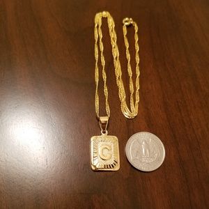 Jewelry - "C" 18K Gold Filled Initial Necklace Jewelry - "C" 18K Gold Filled Initial Necklace